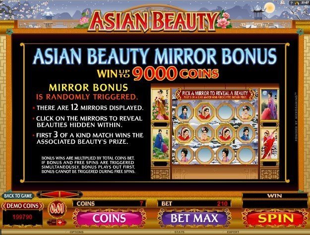 бонусы в Asian Beauty бонусы в Asian Beauty