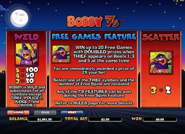 скаттеры и дикий символ Bobby 7s скаттеры и дикий символ Bobby 7s