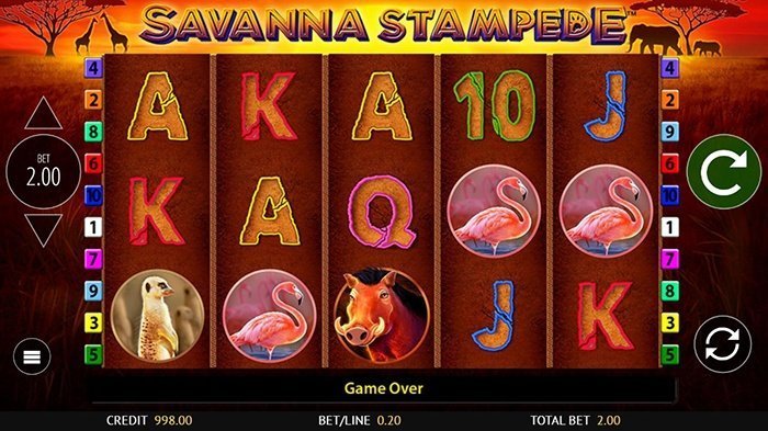 Демо-игра Savanna Stampede