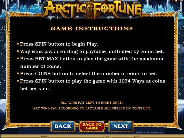 инструкция для слота Arctic Fortune инструкция для слота Arctic Fortune