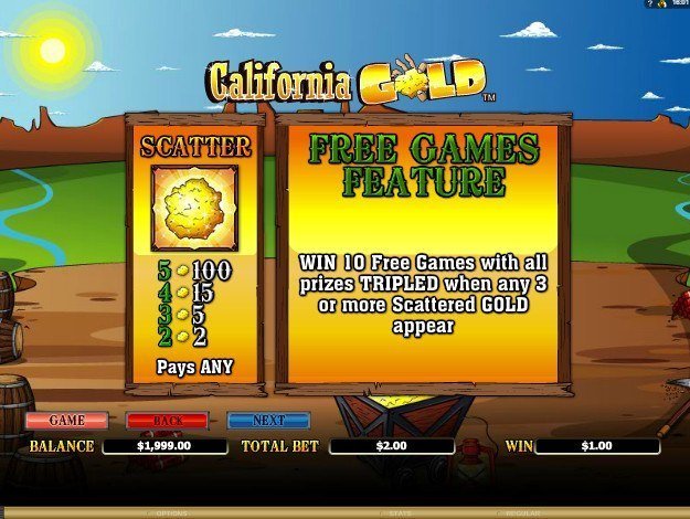 фриспины California Gold фриспины California Gold