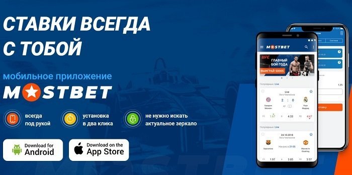мобильное приложение Мостбет