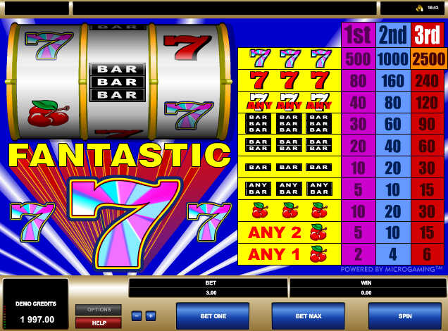 слот Fantastic Sevens слот Fantastic Sevens