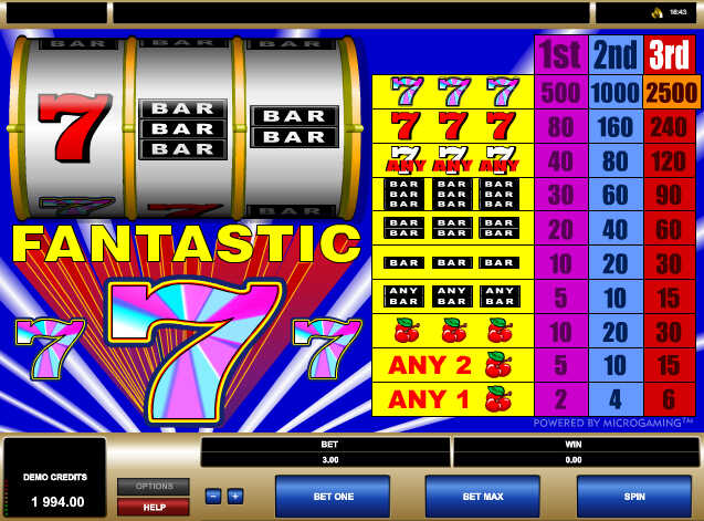 игровой аппарат Fantastic Sevens игровой аппарат Fantastic Sevens