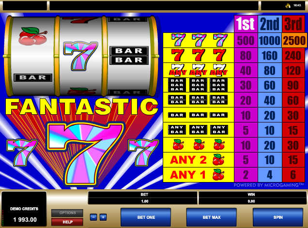 автомат Fantastic Sevens автомат Fantastic Sevens