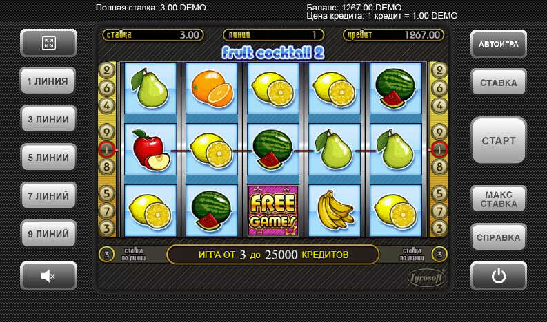 слот Fruit Cocktail 2 слот Fruit Cocktail 2