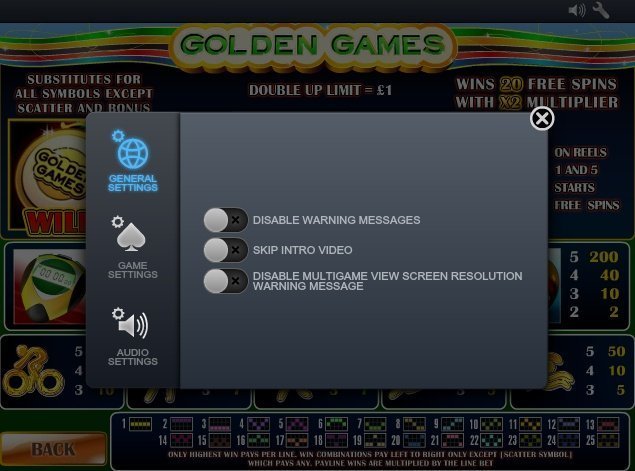 настройки слота Golden Games настройки слота Golden Games