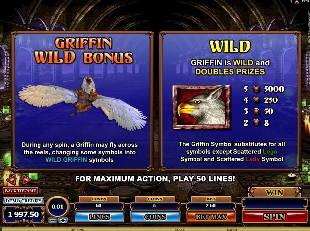 дикий символ слота Great Griffin дикий символ слота Great Griffin