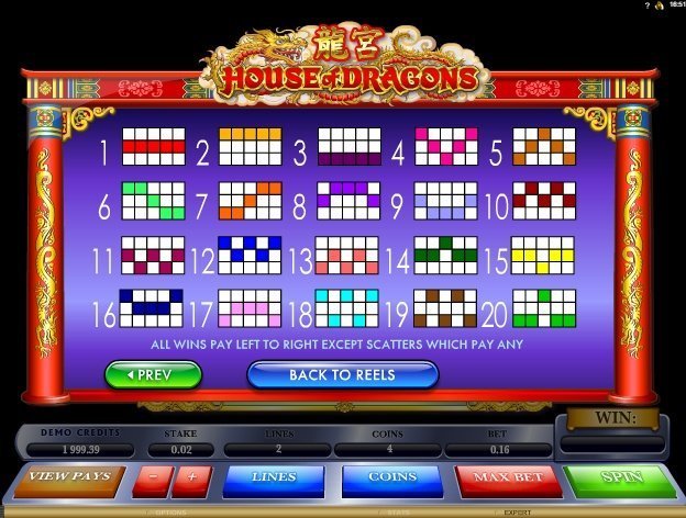 линии выплат House of Dragons линии выплат House of Dragons