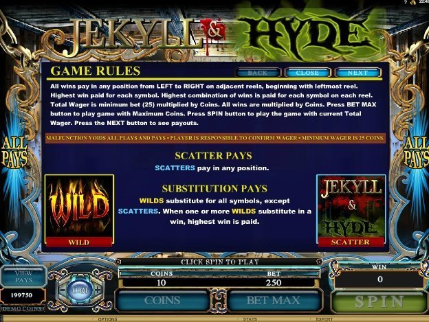скаттер и дикий символ слота Jekyll and Hyde скаттер и дикий символ слота Jekyll and Hyde