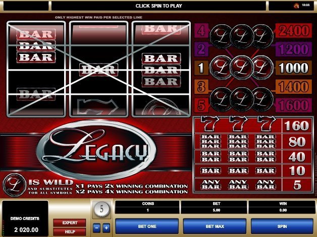 игровой автомат Legacy игровой автомат Legacy