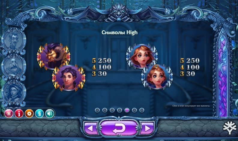 таблица выплат Beauty & the Beast таблица выплат Beauty & the Beast