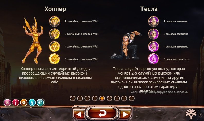 бонусы автомата Super Heroes бонусы автомата Super Heroes